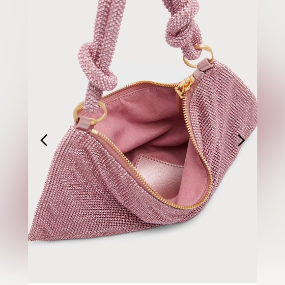 Cult Gaia Nano Hera Rhinestone Mesh SHLDR Bag. Shell Pink. - Picture 13 of 16